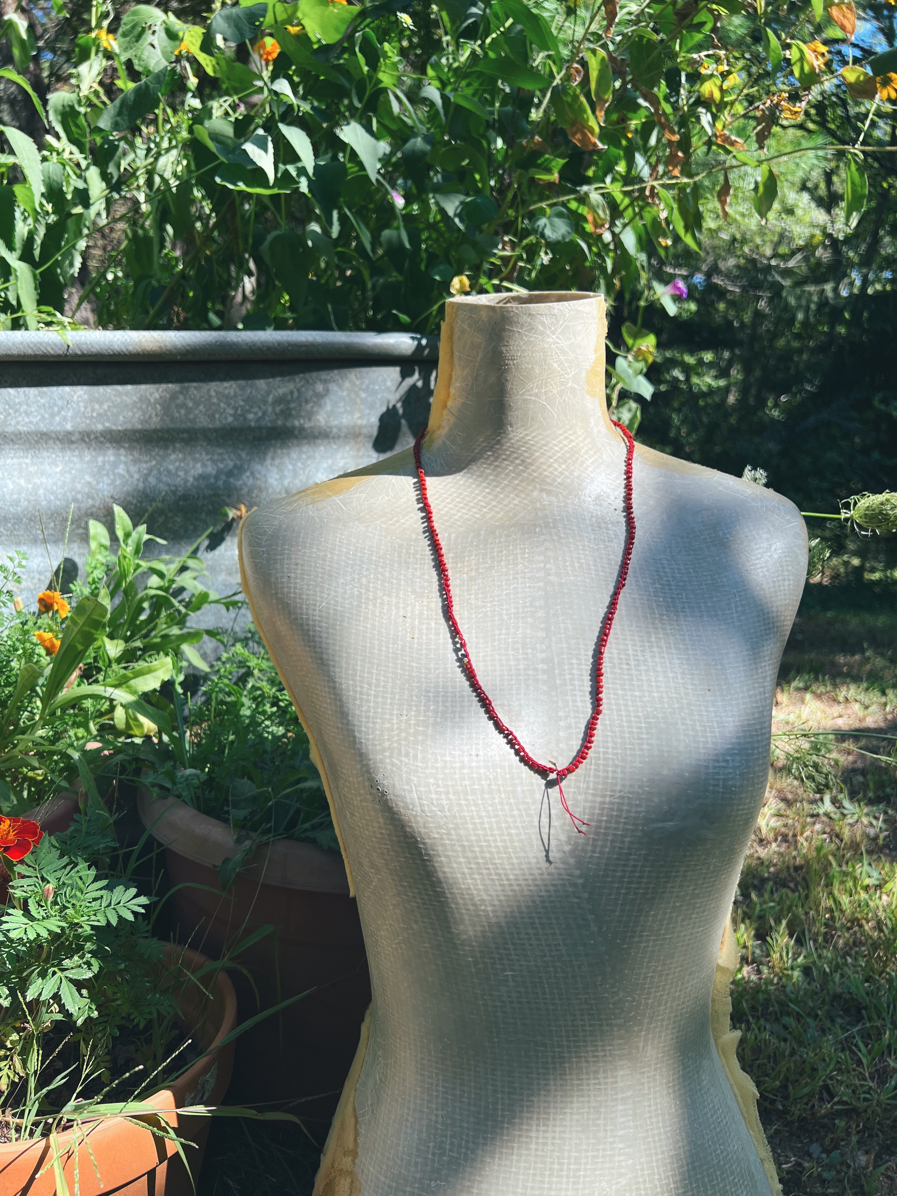 Tribal Bonda beaded mala Sea Ox