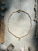 Moonstone in gold, white pearls Sea Ox