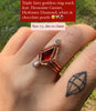 Hessonite Garnet triple ring fairy goddess stack 💍🧚🏽‍♀️👸🏻💎 Sea Ox