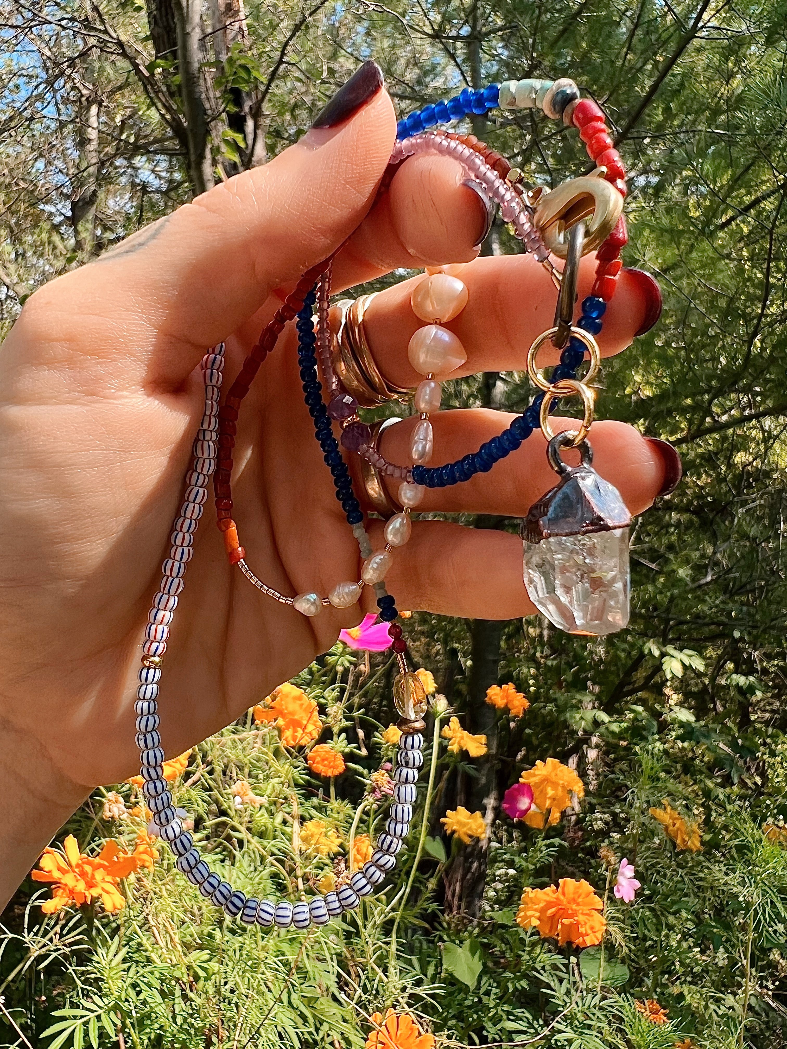 Herkimer Diamond boho medley