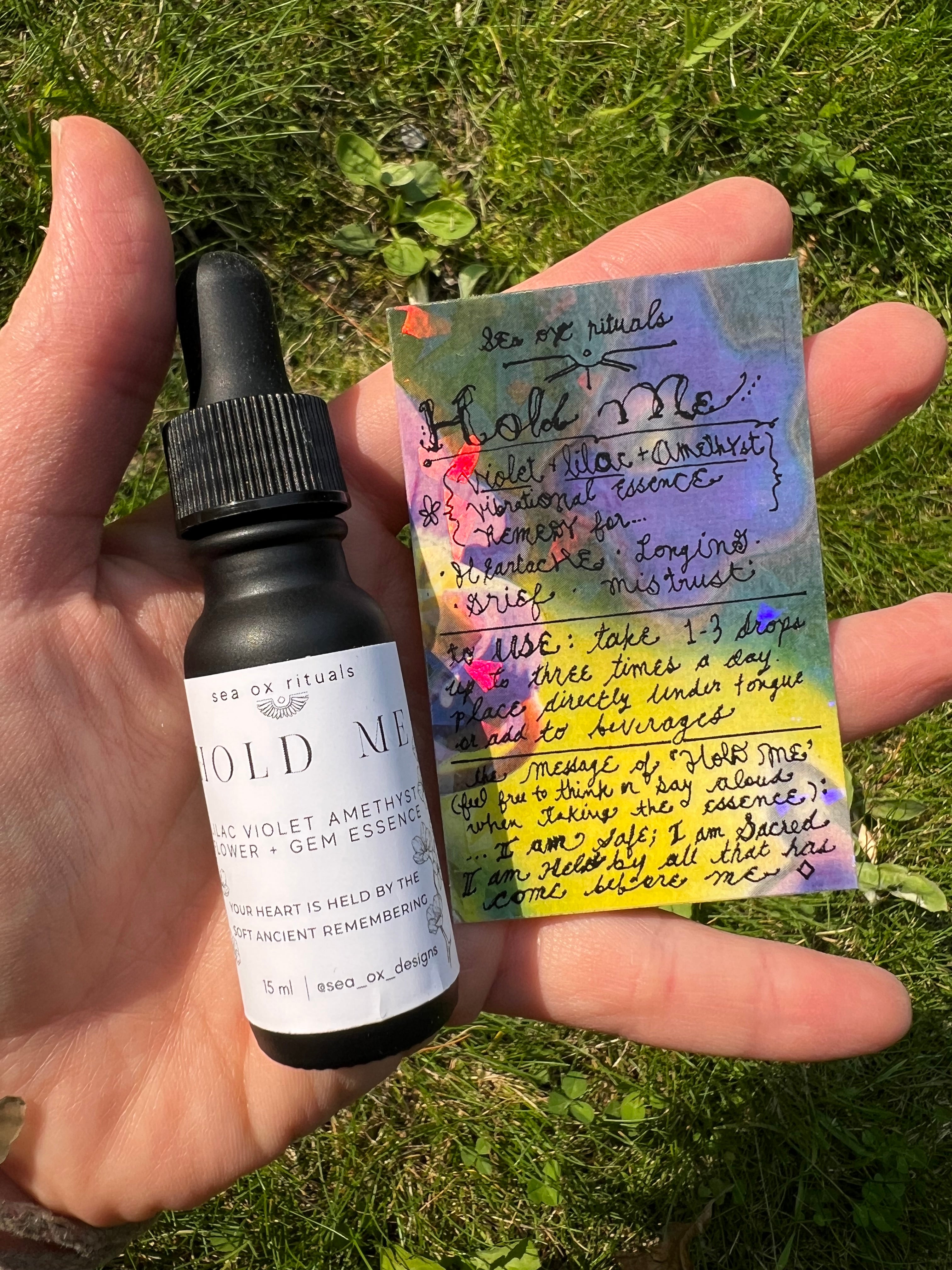 ‘Hold Me’ lilac, violet, amethyst essence Sea Ox