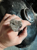 Herkimer Diamond Druzy Ring, size 8