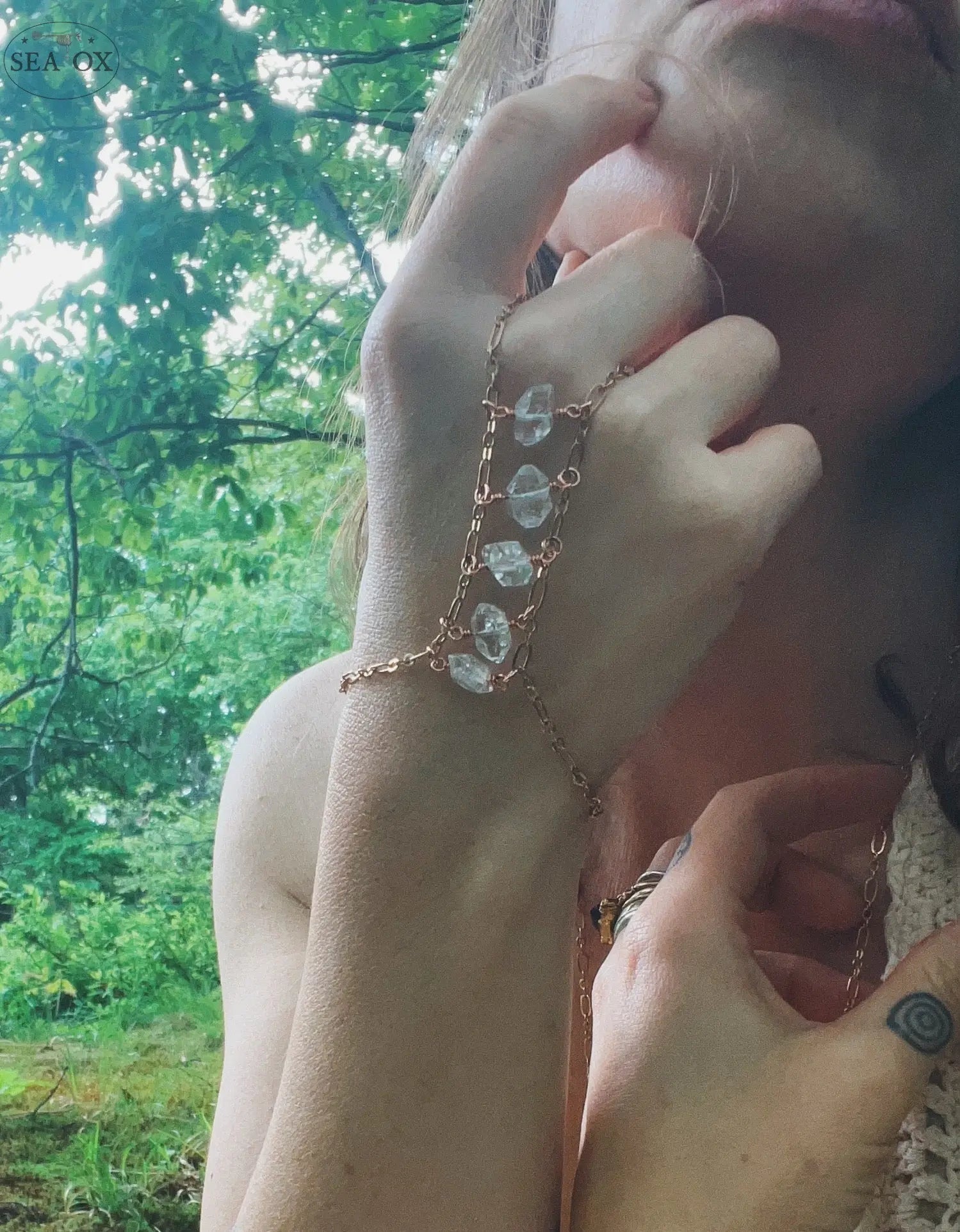 Crystal Hand Chain Sea Ox