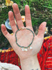 Emerald, Pearl, Herkimer Diamond bracelet Sea Ox
