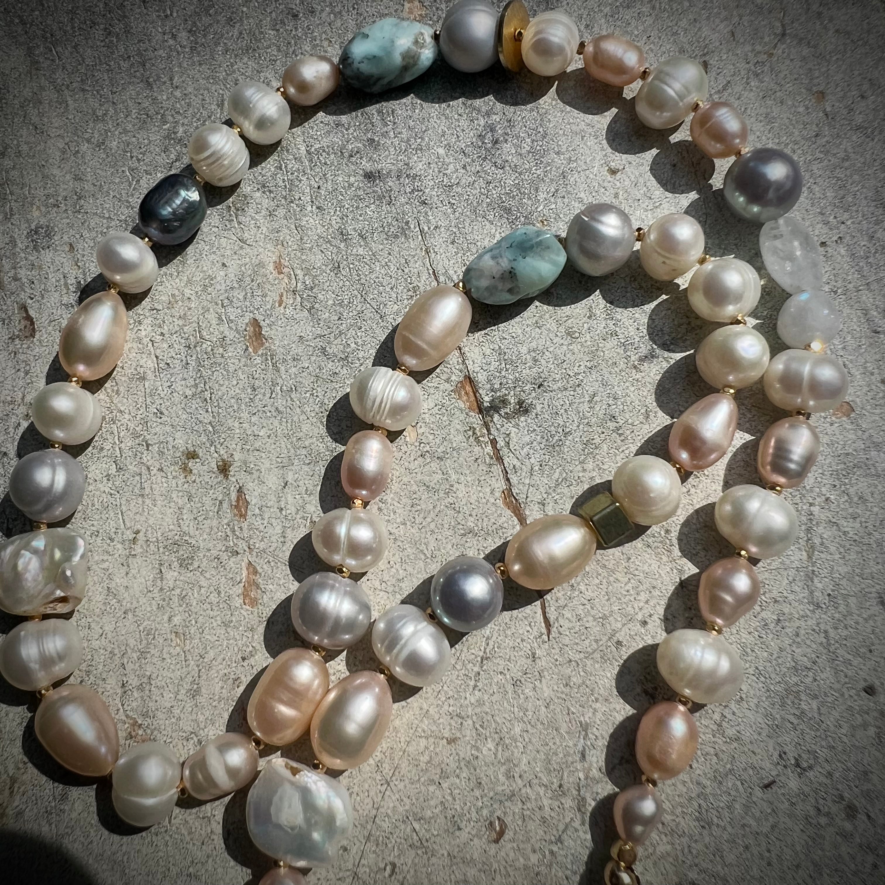 Moonstone & Pearls