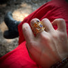 FIRE statement ring, gold